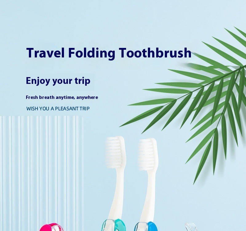 Travel Aviation Portable Soft Fur Foldable Toothbrush
