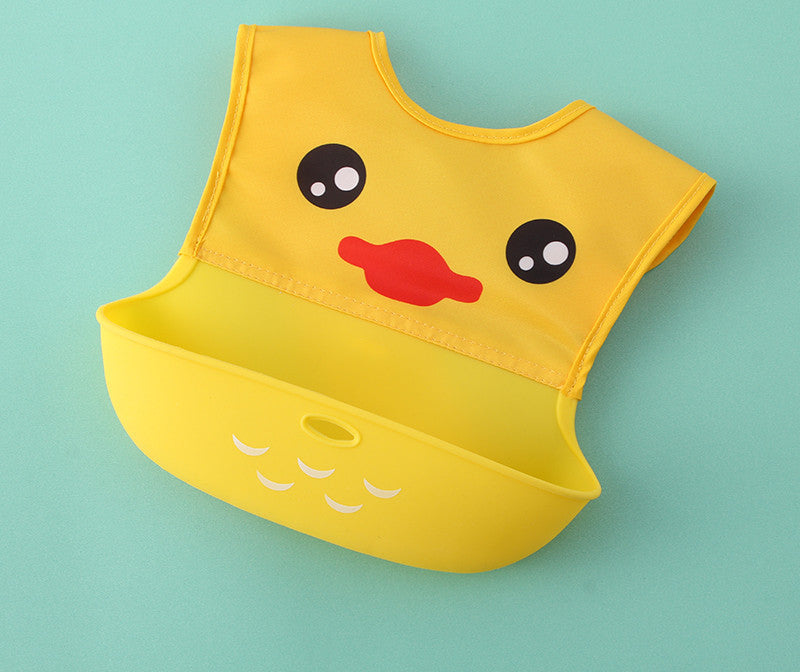 Baby Bib Waterproof Silicone Meal Pocket Baby Saliva Pocket Kid Anti-Dirty Artifact