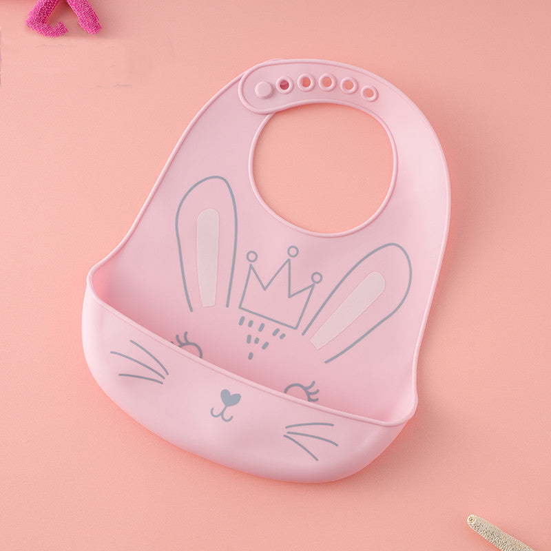 Baby Bib Waterproof Silicone Meal Pocket Baby Saliva Pocket Kid Anti-Dirty Artifact