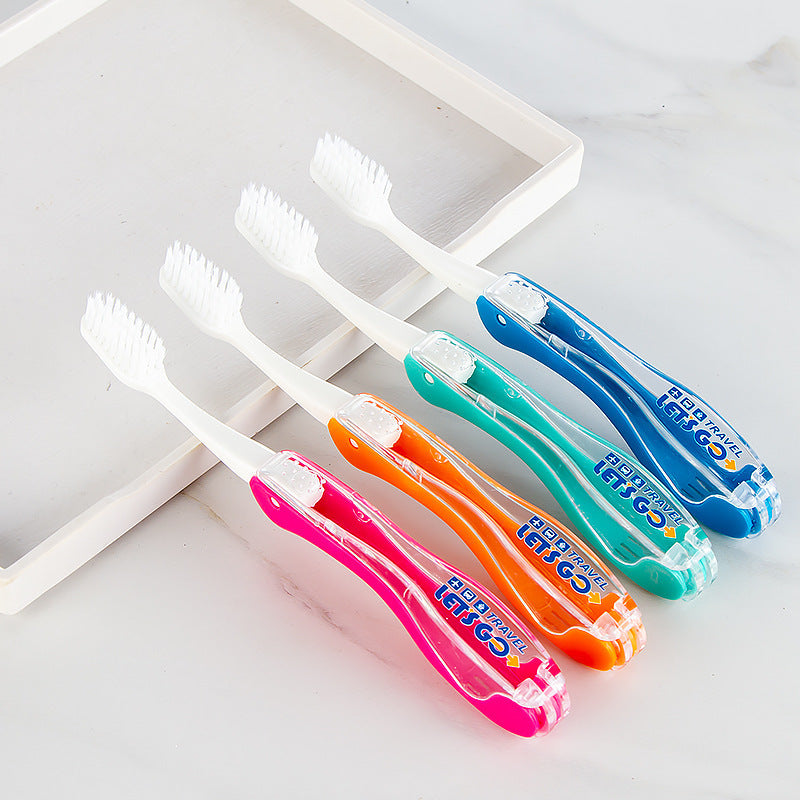 Travel Aviation Portable Soft Fur Foldable Toothbrush