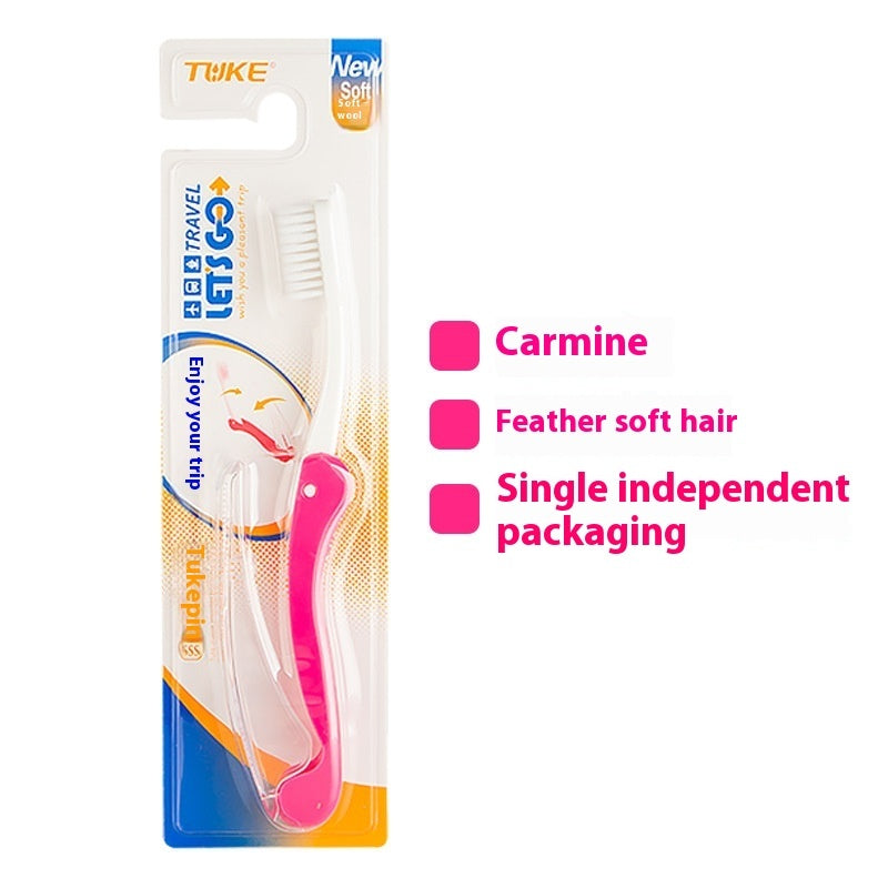 Travel Aviation Portable Soft Fur Foldable Toothbrush