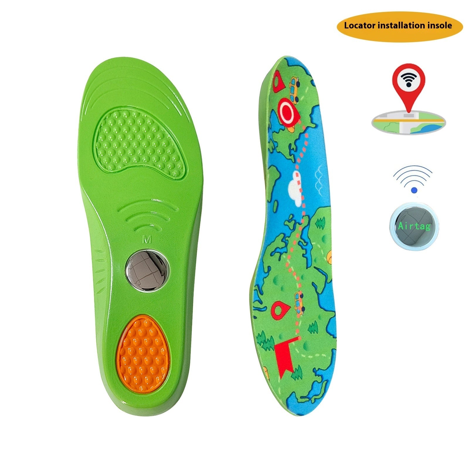 Children's Sports Insole Elderly Anti-lost Locator Insole