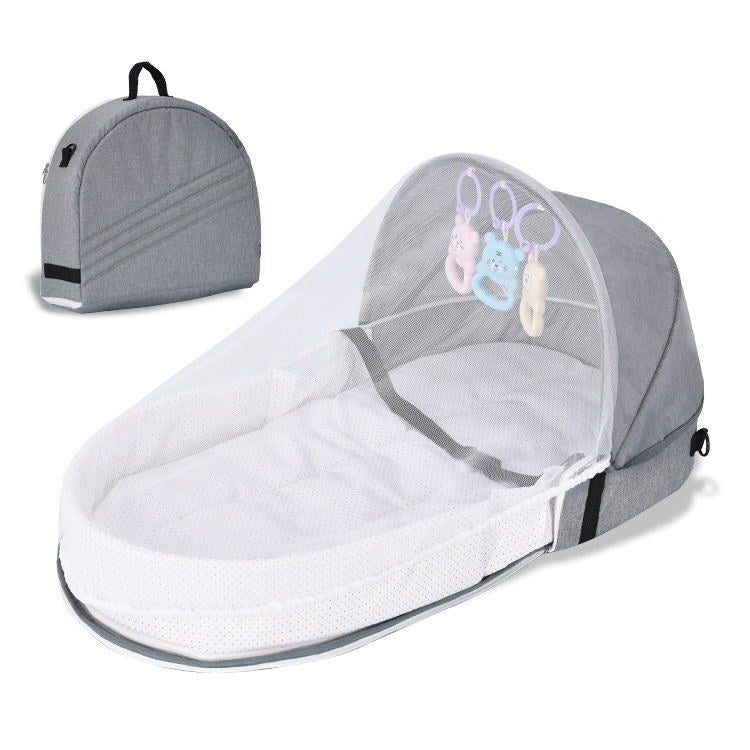 Portable Folding Anti-pressure Baby Bed In Newborn Isolation Bionic  Travel Crib