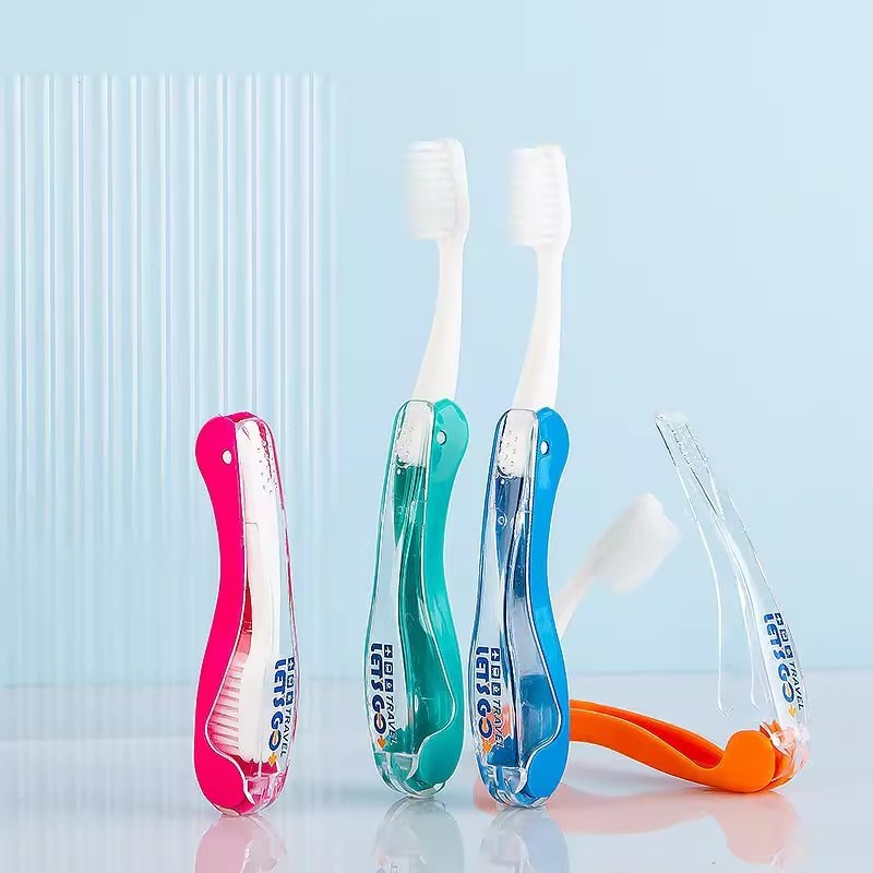 Travel Aviation Portable Soft Fur Foldable Toothbrush