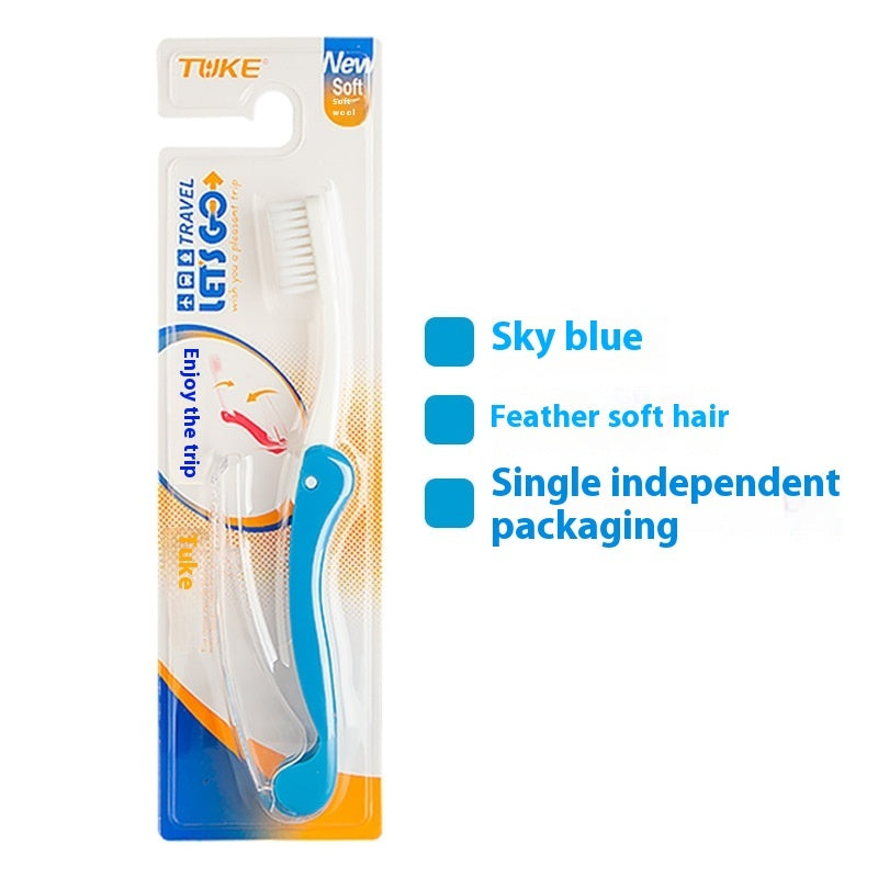 Travel Aviation Portable Soft Fur Foldable Toothbrush