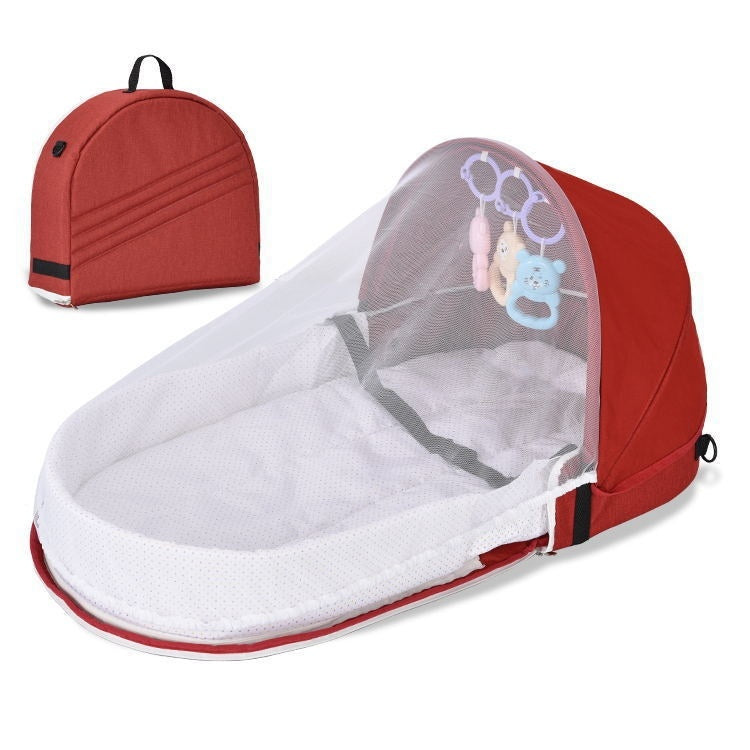 Portable Folding Anti-pressure Baby Bed In Newborn Isolation Bionic  Travel Crib