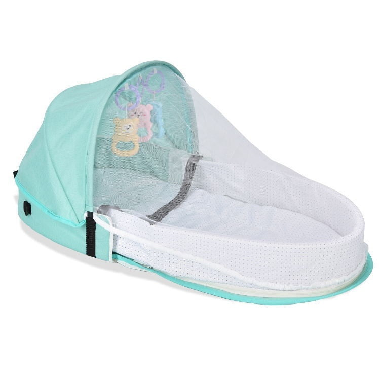 Portable Folding Anti-pressure Baby Bed In Newborn Isolation Bionic  Travel Crib